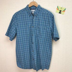 Men’s Columbia Short Sleeve Plaid Button-Down